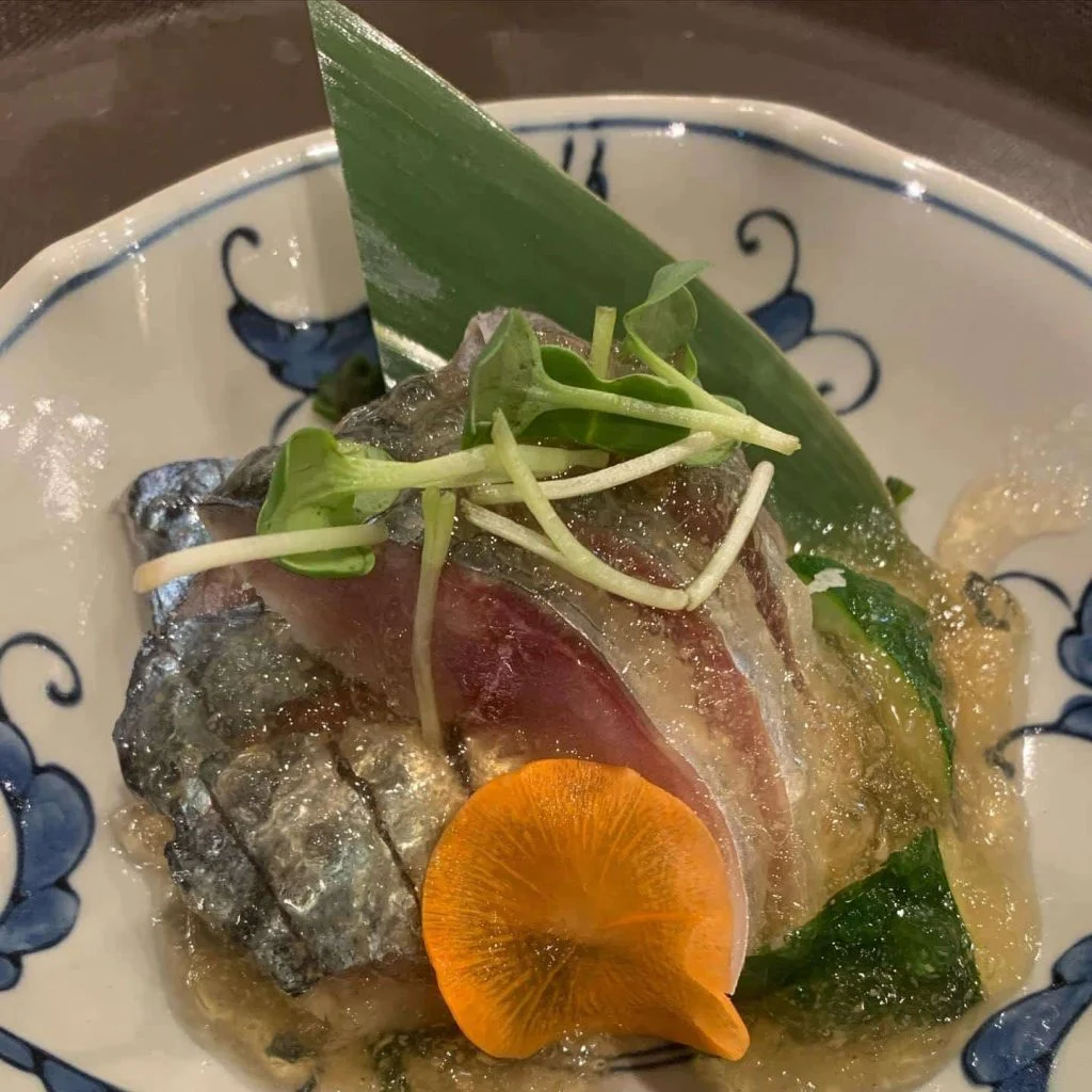 日本酒に合う〆さば食べられます。名駅/日本酒/マグロ/名駅居酒屋/天ぷら