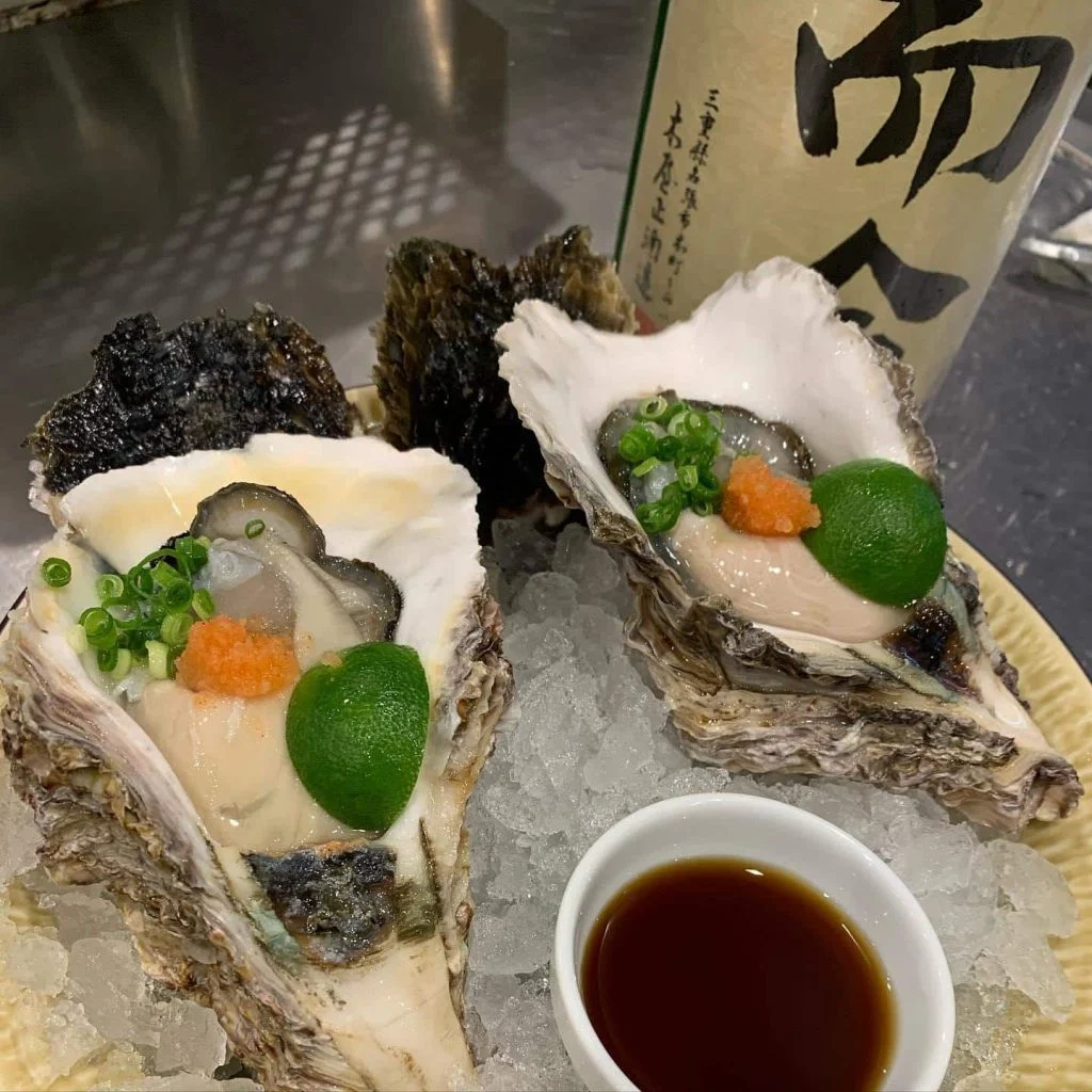 本日の牡蠣は鹿児島県諸浦島産岩牡蠣名駅/日本酒/マグロ/名駅居酒屋/天ぷら